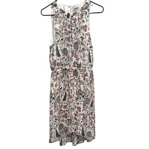 H&M Women’s size 10 White and Pink Floral Sleeveless Sundress Midi